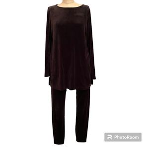 J. Jill Black velour top and leggings set.  Size S.  Pure Jill - dreamy soft!